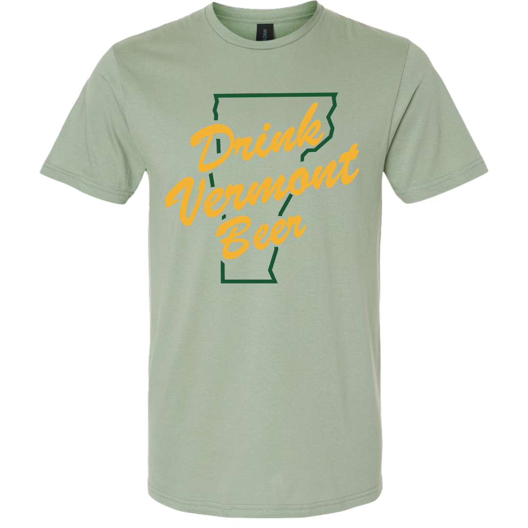 Vintage “Drink Vermont Beer” Tee (Sage)