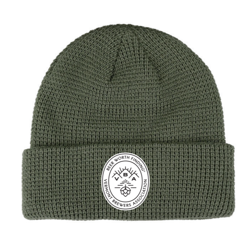 VBA Waffle Knit Beanie - Oval Patch