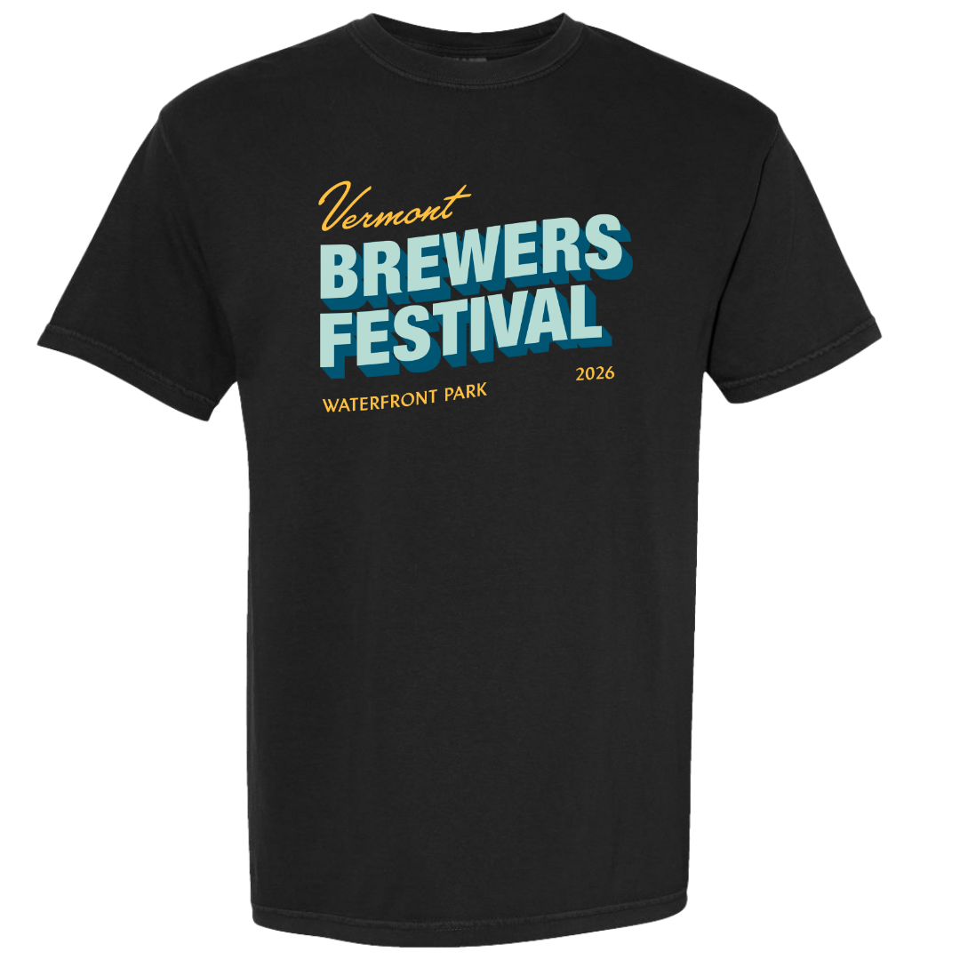 2026 Vermont Brewers Festival T-Shirt (Black)