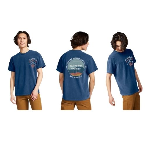 2024 Vermont Brewers Festival T-Shirt - Navy