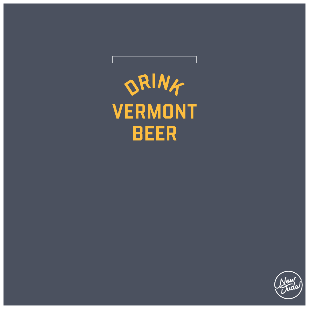 Drink VT Beer Long-Sleeve Pocket Tee (Denim)