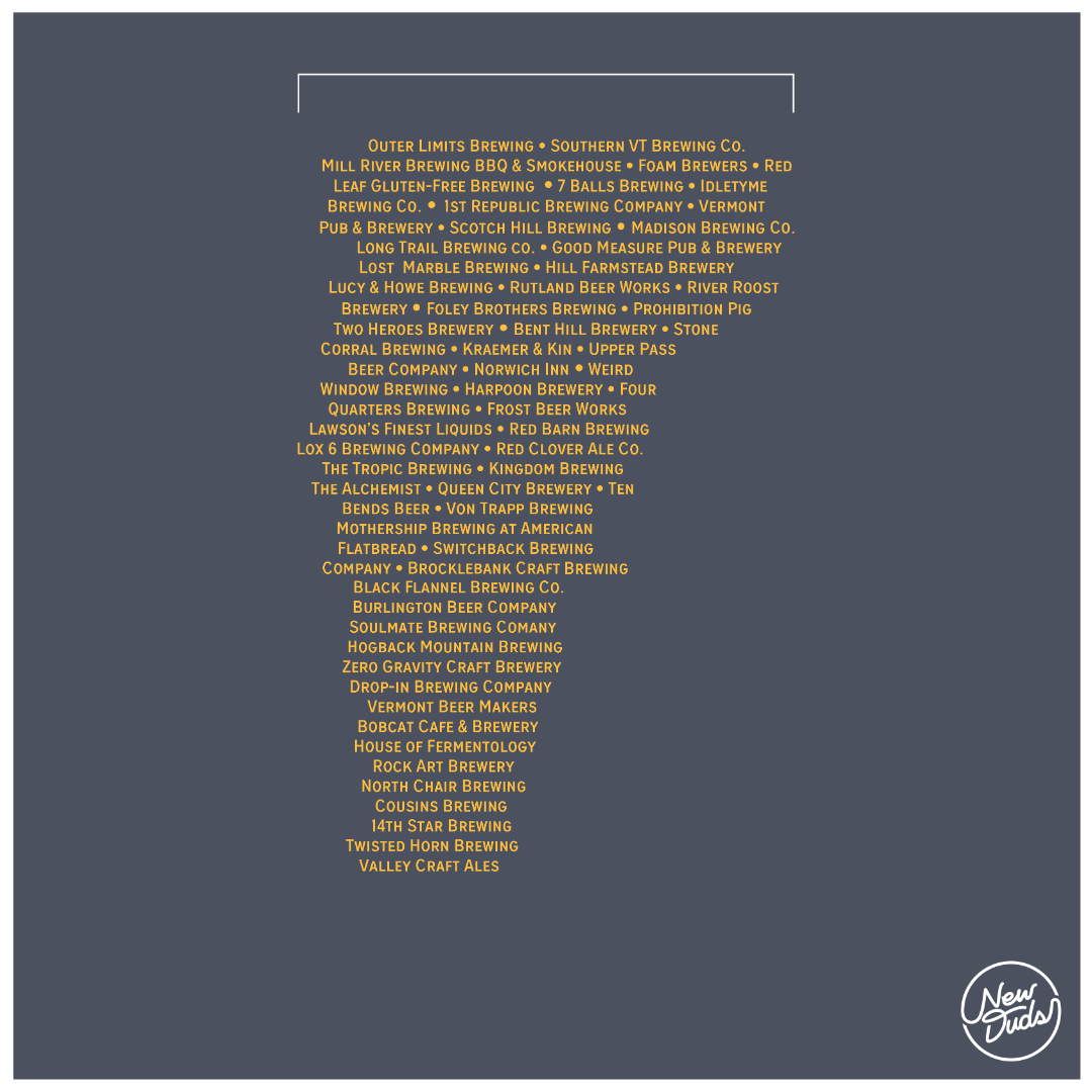 Drink VT Beer Long-Sleeve Pocket Tee (Denim)