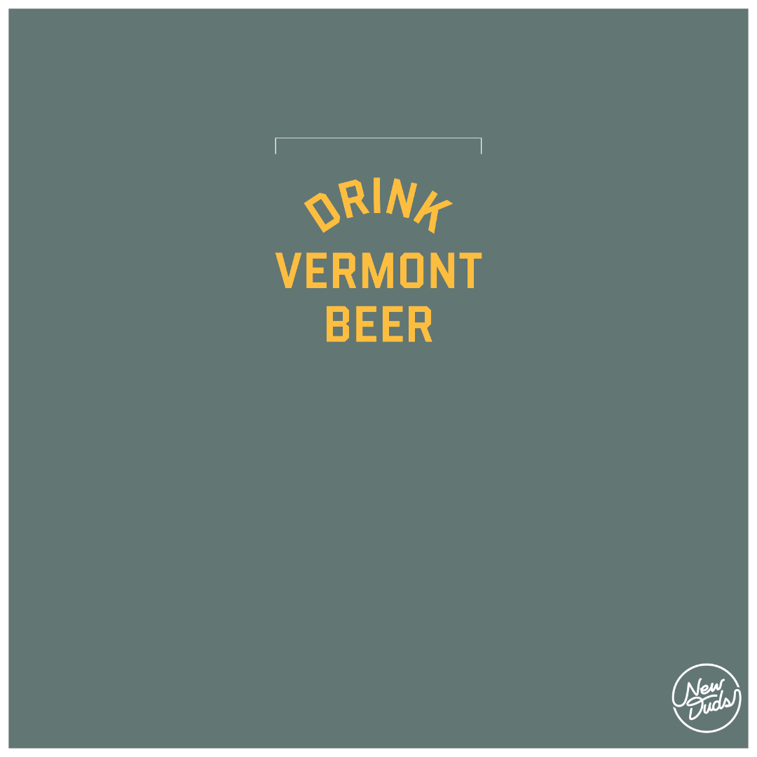 Short Sleeve Drink VT Beer Pocket Tee (Blue Spruce)