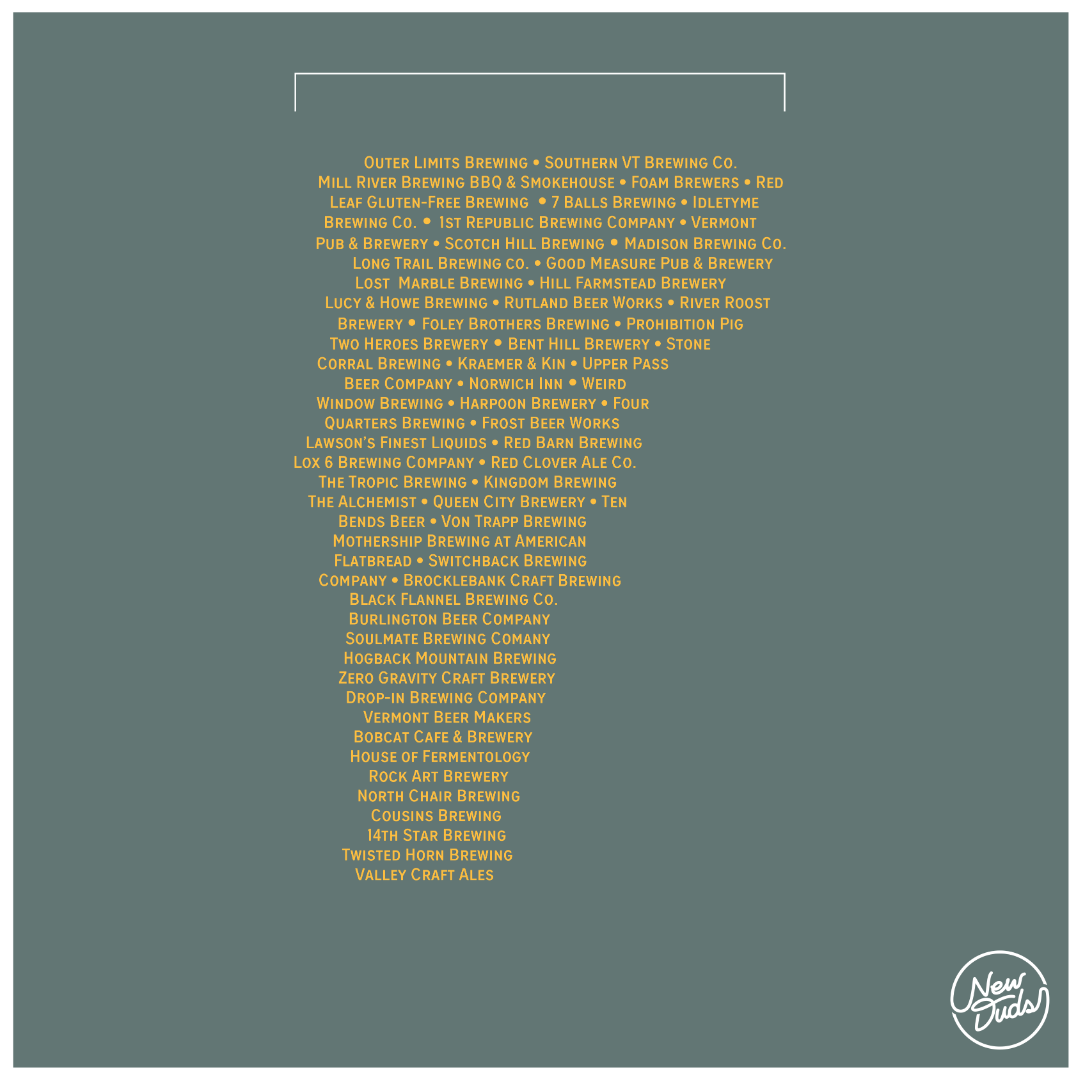 Short Sleeve Drink VT Beer Pocket Tee (Blue Spruce)