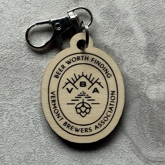 Beer worth finding keychain