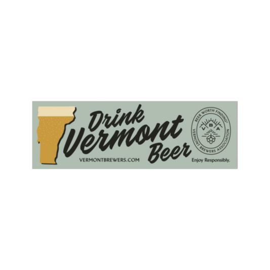 Drink Vermont Beer Bumper Sticker